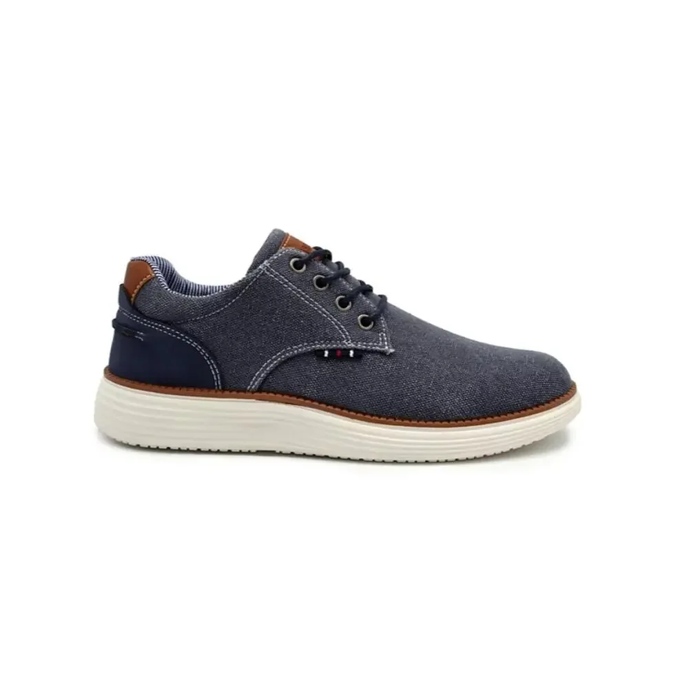 Akademiks Men's Dayton Chambray Casual Shoes Navy Size 9